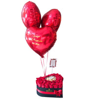 Caja Love Rose + Ferreros